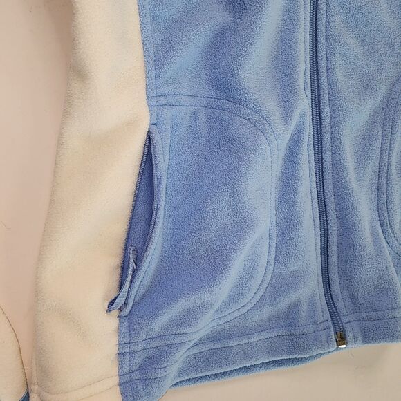 Vintage Lady Foot Locker Blue & Cream Fleece Tracksuit Size M - Picture 6 of 7